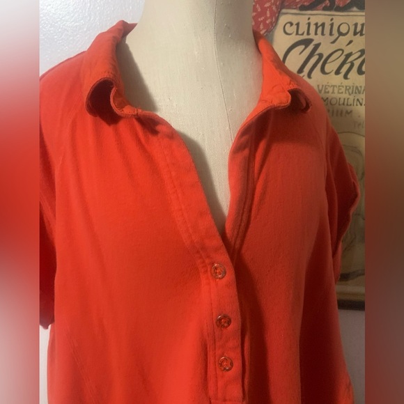 Anthropologie Daily Practice Offsides Mini Dress in Bright Red XLP - Picture 9 of 12